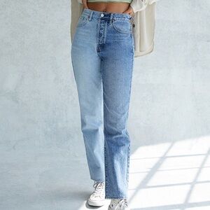 Pacsun two toned dad jeans